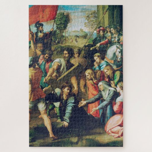 Raphael Spasimo Christ valt onder het kruis Kunst Legpuzzel (Verticaal)