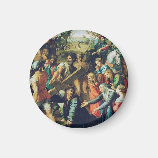 Raphael Spasimo Christ valt onder het kruis Kunst Magneet (Voorkant)