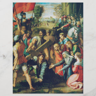 Raphael Spasimo Christ Valt Onder Kruis Kunst Flyer
