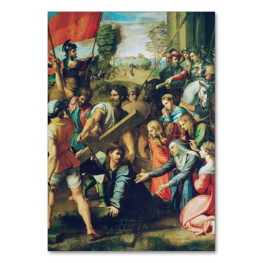 Raphael Spasimo Christ Valt Onder Kruis Kunst Kaart (Voorkant)
