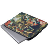 Raphael Spasimo Christ Valt Onder Kruis Kunst Laptop Sleeve (Voorkant onderkant)