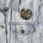 Raphael Spasimo Christ Valt Onder Kruis Kunst Ronde Button 5,7 Cm (In situ)