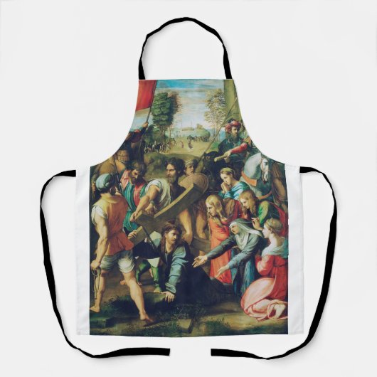 Raphael Spasimo Christ Valt Onder Kruis Kunst Schort (Voorkant)