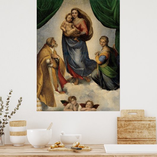 Raphael - The Sistine Madonna Poster (Keuken)