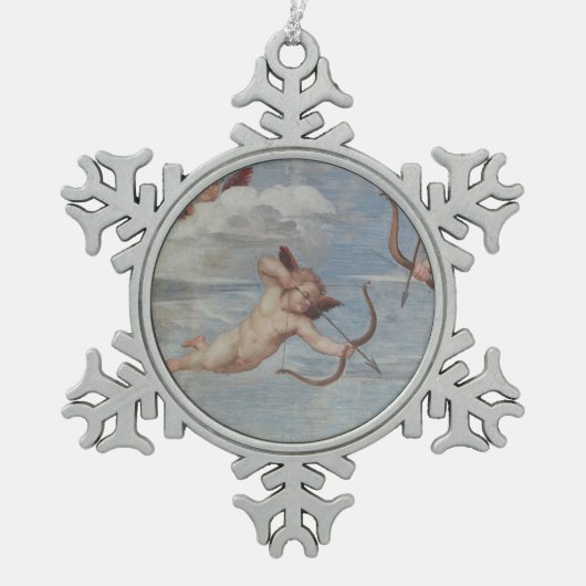 Raphael | Triomf van Galatea Tin Sneeuwvlok Ornament (Voorkant)