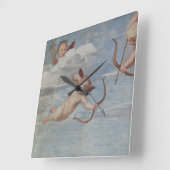 Raphael | Triomf van Galatea Vierkante Klok (Hoek)