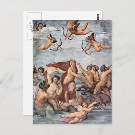 RAPHAEL - Triumph of Galatea 1512 Briefkaart (Voorkant / Achterkant)