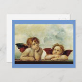 Raphael, twee Angels Painting, Briefkaart (Voorkant / Achterkant)