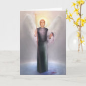 Raphael van heilige met gedicht en Heilige Schrift Kaart (Gele Bloem)