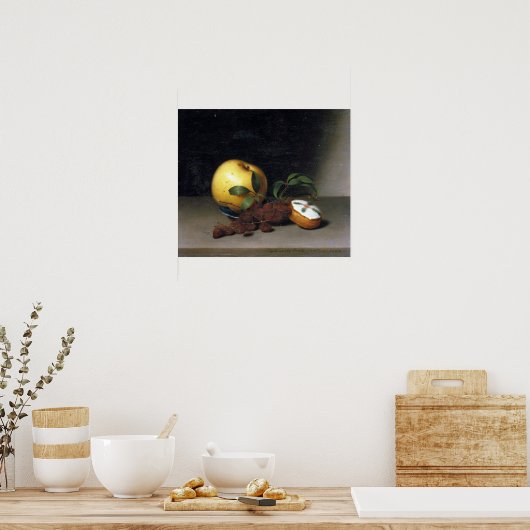 Raphaelle Peale stil leven met Cake Poster (Keuken)