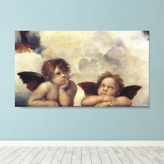 Raphaëls Angels Canvas Afdruk (Insitu (Houten vloer))