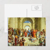 Raphaëls 'De School of Athene' Detail ongeveer 151 Briefkaart (Voorkant / Achterkant)