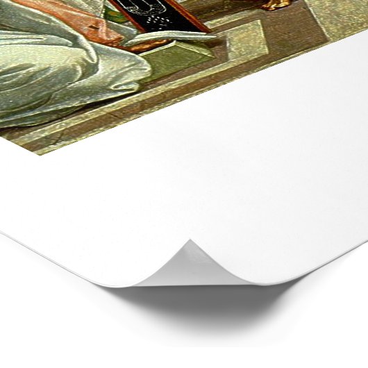 Raphaëls 'De School of Athene' Detail ongeveer 151 Poster (Hoek)