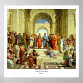 Raphaëls 'De School of Athene' Detail ongeveer 151 Poster (Voorkant)