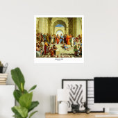 Raphaëls 'De School of Athene' Detail ongeveer 151 Poster (Thuiskantoor)