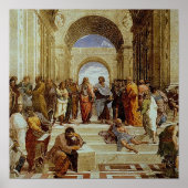 Raphaëls 'De School of Athene' Detail ongeveer 151 Poster (Voorkant)
