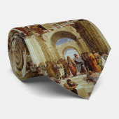 Raphaëls 'De School of Athene' Detail ongeveer 151 Stropdas (Opgerold)