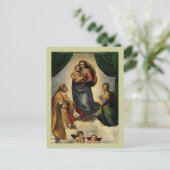 Raphaëls klassieke "Sistine Madonna" (circa 1513) Briefkaart (Staand voorkant)