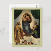 Raphaëls klassieke "Sistine Madonna" (circa 1513) Briefkaart (Voorkant / Achterkant)