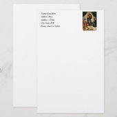 Raphaëls klassieke "Sistine Madonna" (circa 1513) Briefpapier (Voorkant / Achterkant)