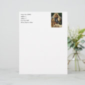 Raphaëls klassieke "Sistine Madonna" (circa 1513) Custom Briefhoofd (Staand voorkant)