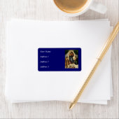 Raphaëls klassieke "Sistine Madonna" (circa 1513) Etiket (Insitu)
