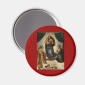 Raphaëls klassieke "Sistine Madonna" (circa 1513) Magneet (Voorkant / Achterkant)