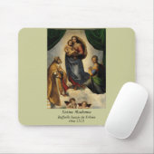 Raphaëls klassieke "Sistine Madonna" (circa 1513) Muismat (Met muis)