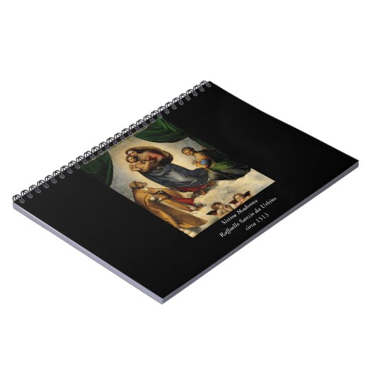 Raphaëls klassieke "Sistine Madonna" (circa 1513) Notitieboek (Linkerzijde)