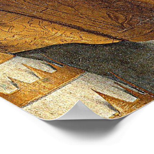 Raphaëls klassieke "Sistine Madonna" (circa 1513) Poster (Hoek)