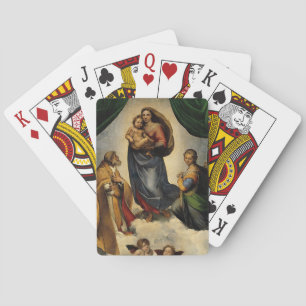 Raphaëls klassieke "Sistine Madonna" (circa 1513) Speelkaarten