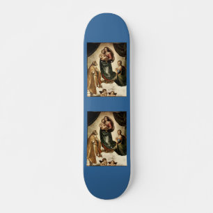 Raphaels klassieke "Sixtijnse Madonna" (circa 1513 Skateboard