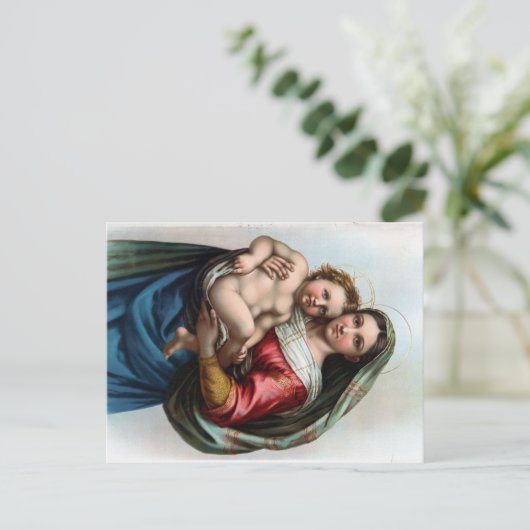 Raphael's Madonna Briefkaart (Staand voorkant)