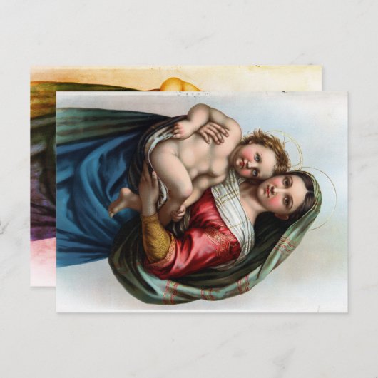 Raphael's Madonna Briefkaart (Voorkant / Achterkant)