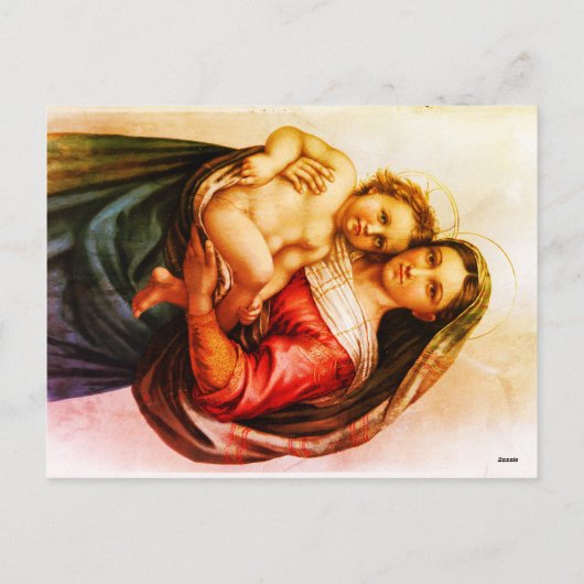 Raphael's Madonna Briefkaart (Achterkant)