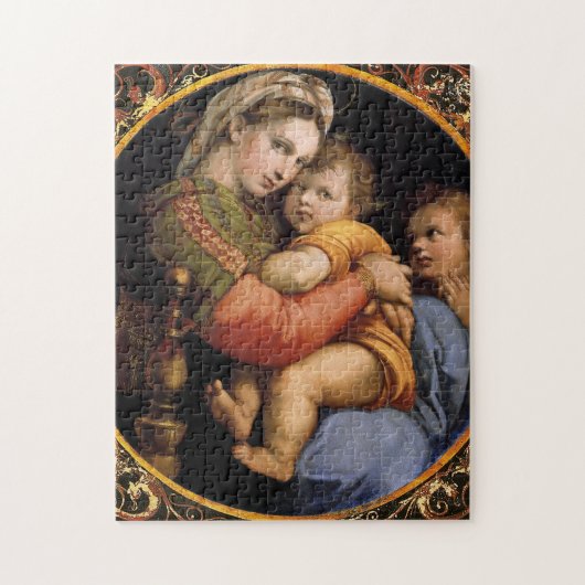 Raphaëls Madonna della sedia Kerstmis Puzzle Legpuzzel (Verticaal)