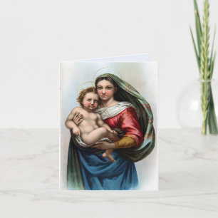 Raphael's Madonna-kerstkaart Kaart