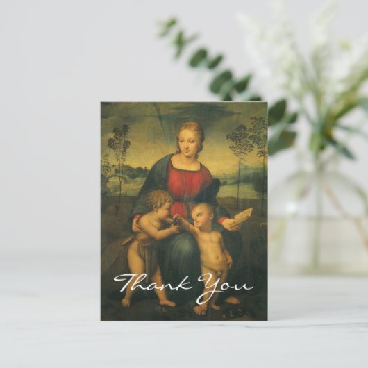 Raphaëls Madonna van de Goldfinch Briefkaart (Staand voorkant)