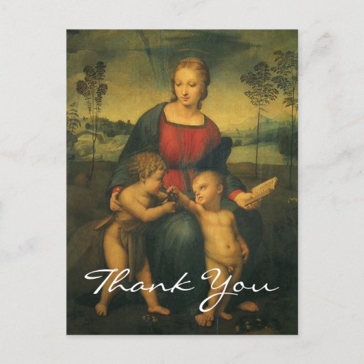 Raphaëls Madonna van de Goldfinch Briefkaart (Voorkant)