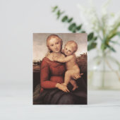 Raphael's mooie Madonna Briefkaart (Staand voorkant)