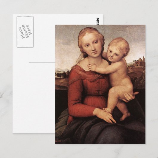 Raphael's mooie Madonna Briefkaart (Voorkant / Achterkant)