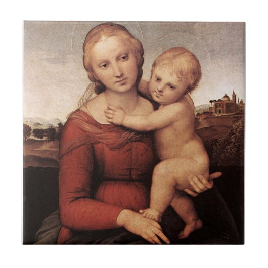 Raphael's mooie Madonna Tegeltje (Voorkant)