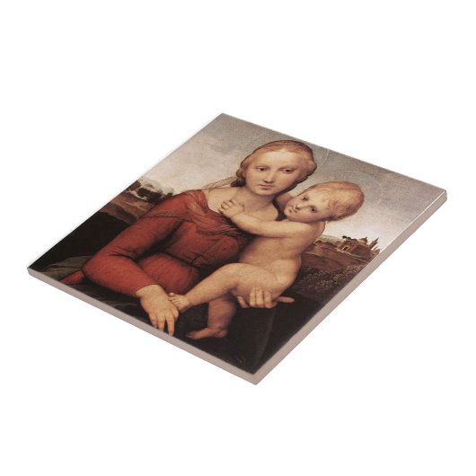 Raphael's mooie Madonna Tegeltje (Zijkant)