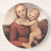 Raphael's mooie Madonna Zandsteen Onderzetter (Voorkant)