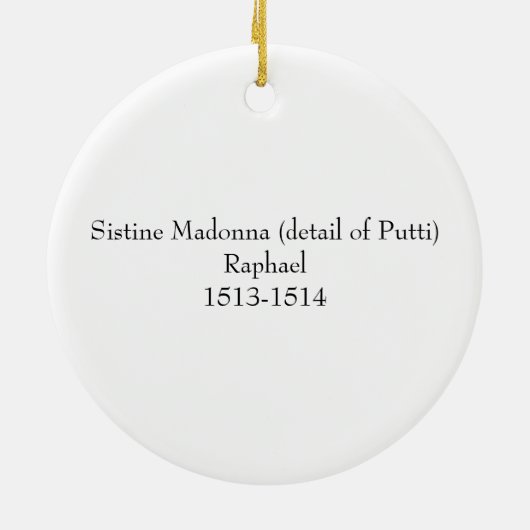 Raphaëls Putti Ornament (Achterkant)