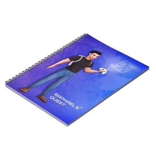 Raphael's Quest - Officieel Youtube-kanaal Notitieboek (Linkerzijde)