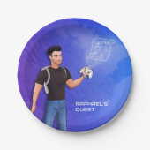 Raphael's Quest - Officieel Youtube-kanaal Papieren Bordje (Voorkant)