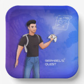 Raphael's Quest - Officieel Youtube-kanaal Papieren Bordje (Voorkant)