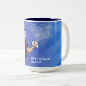 Raphael's Quest - Officieel Youtube-kanaal Tweekleurige Koffiemok (Voorkant rechts)