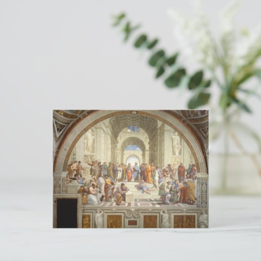 Raphaël's School of Athens Briefkaart (Staand voorkant)
